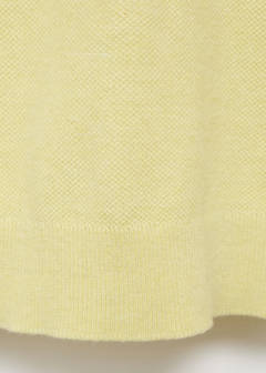 Structured knitted slim-fit polo shirt — Neon Yellow 8
