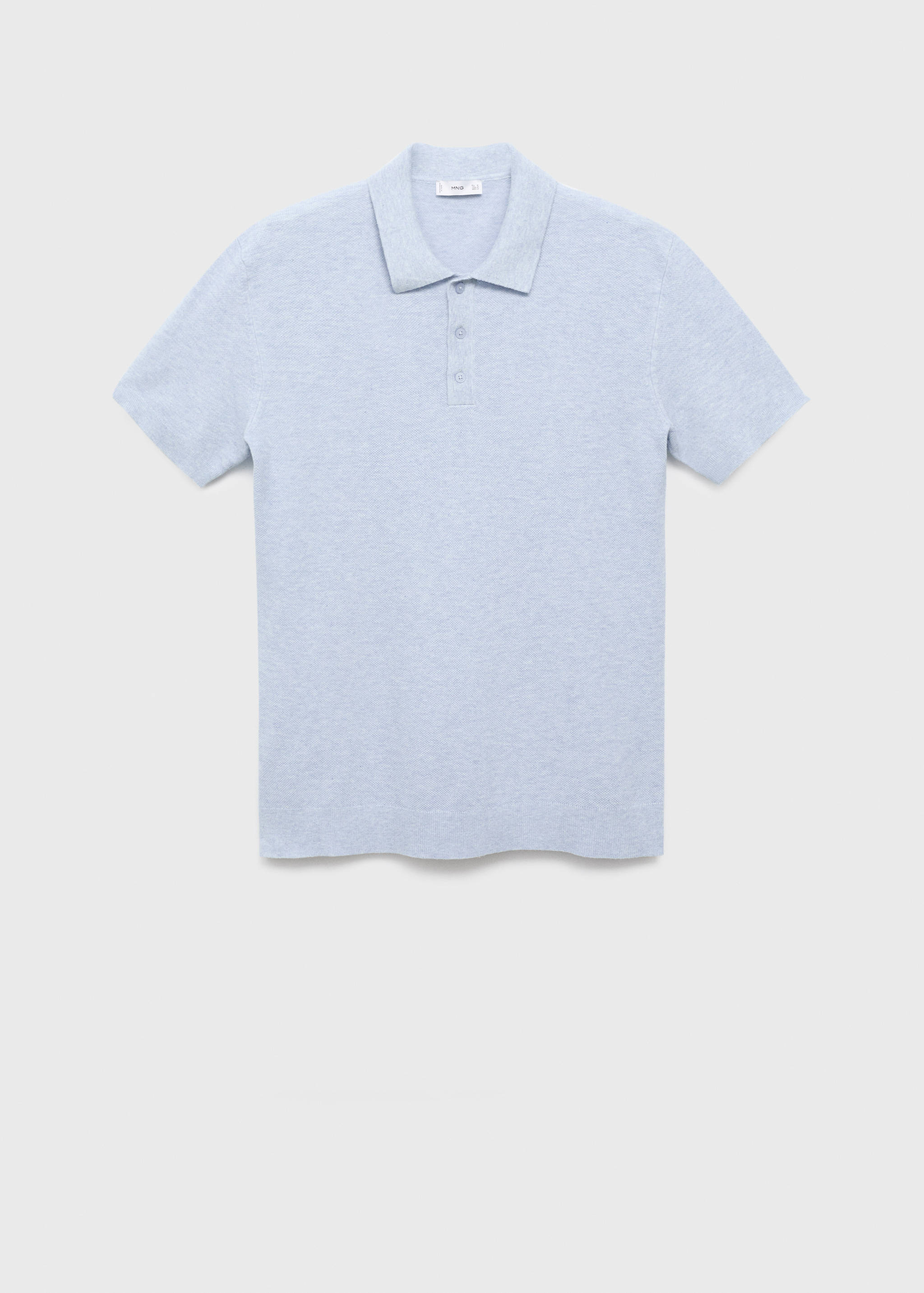 Slim fit strukturált kötésű pólóing - Termék modell nélkül