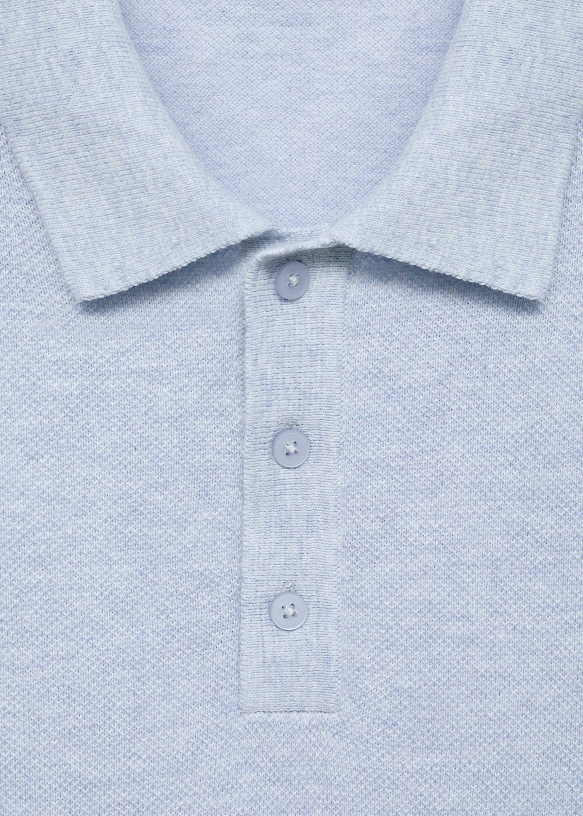 Structured knitted slim-fit polo shirt — Aqua Green