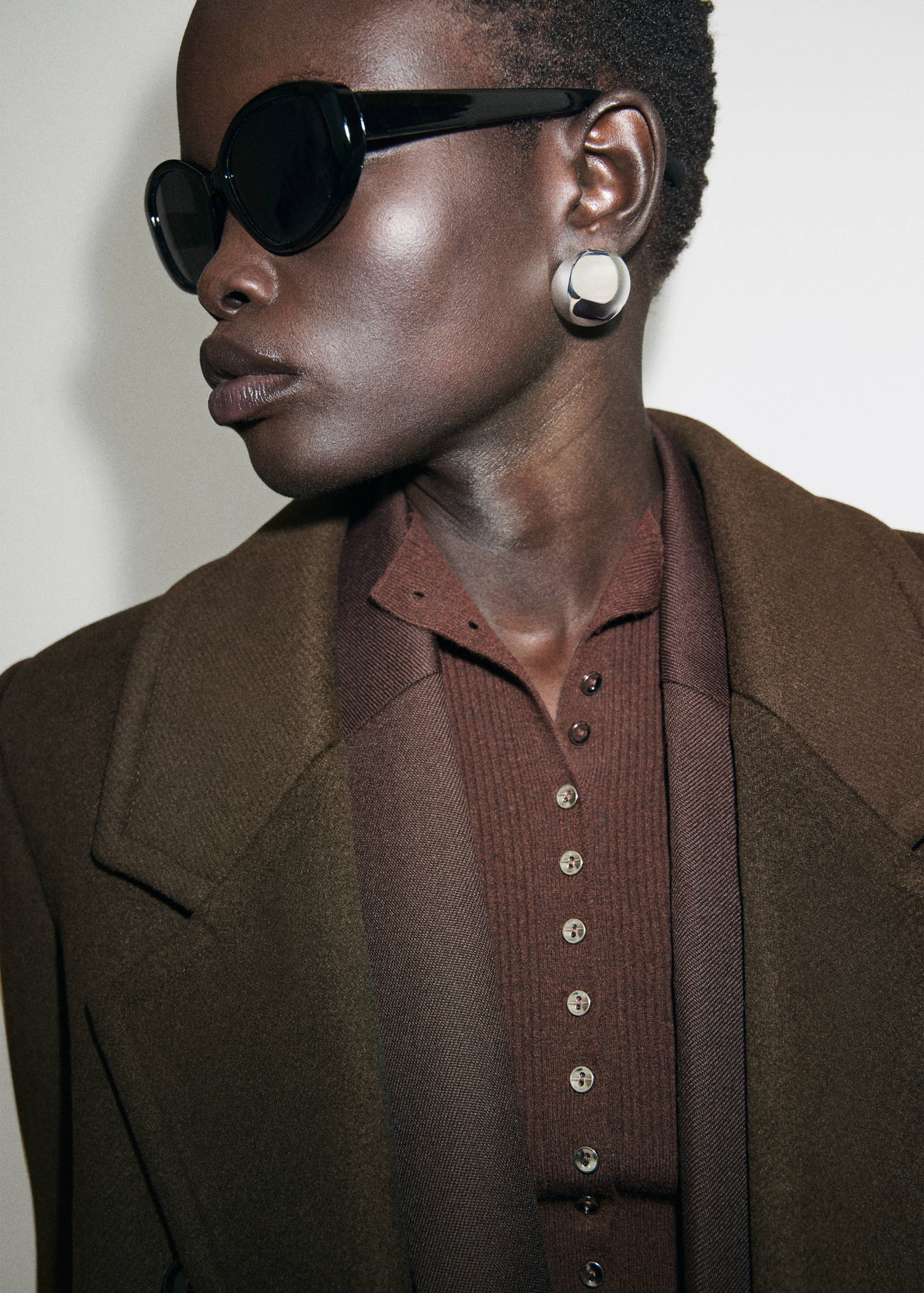 Sobretudo lã abotoadura dupla - Pormenor do artigo 1