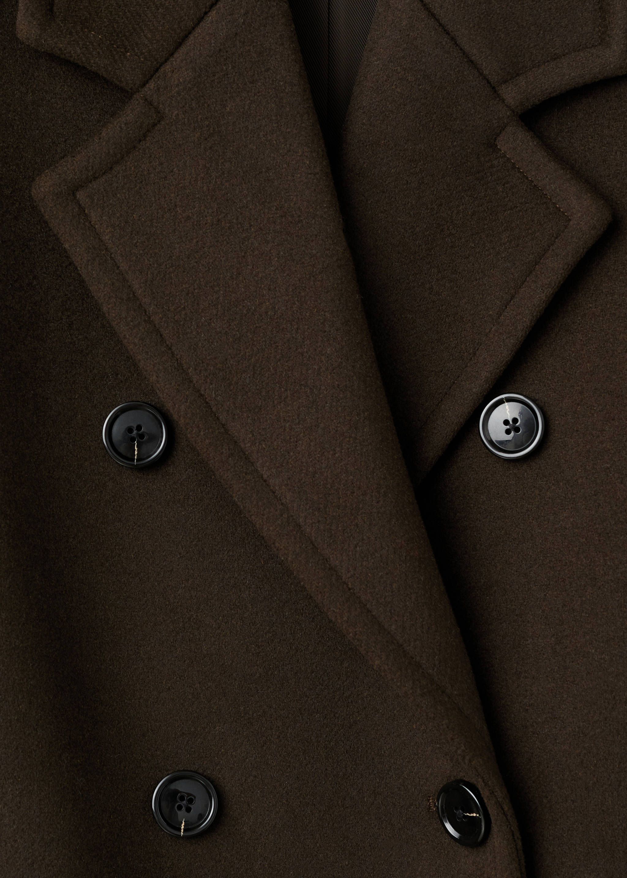 Sobretudo lã abotoadura dupla - Pormenor do artigo 8