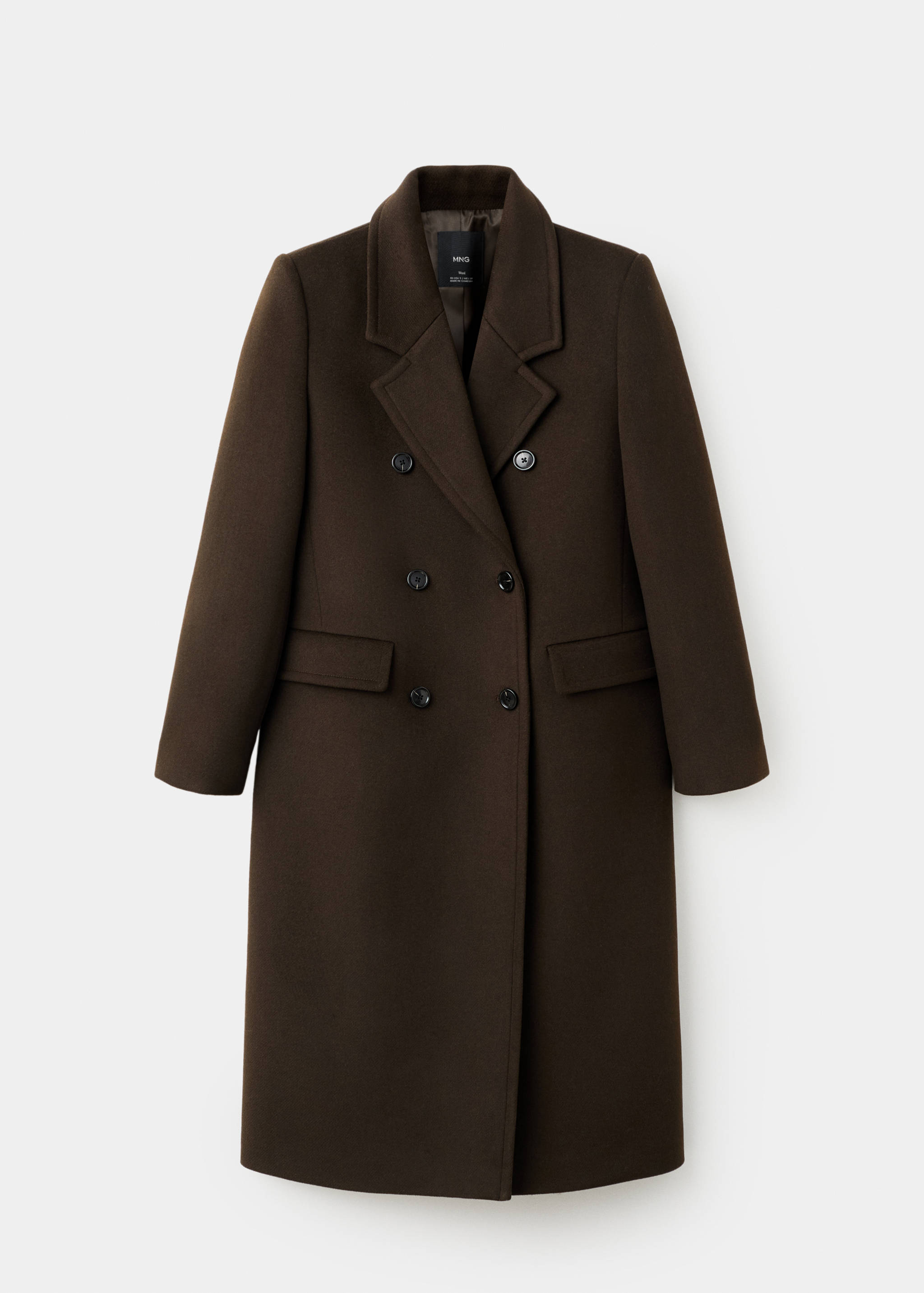 Double-breasted wool coat - Article without model