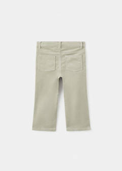 Flared corduroy trousers — Pastel Green 4