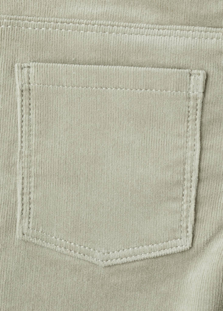 Flared corduroy trousers — Pastel Green