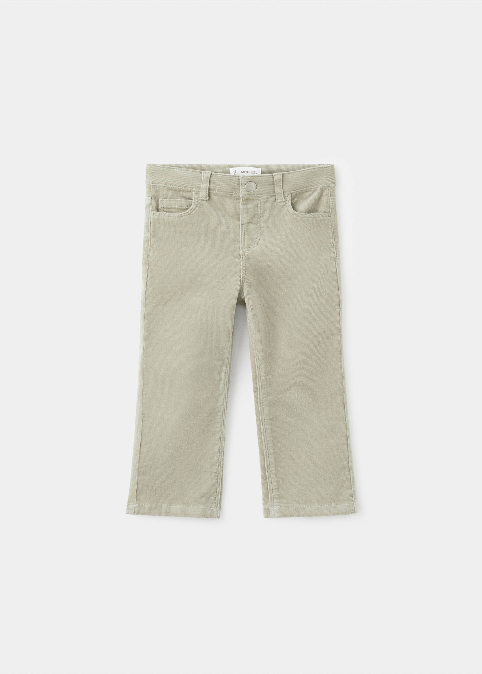 Pantalón flare pana - Artículo sin modelo, Verde pastel. Ref: 17077771-00.