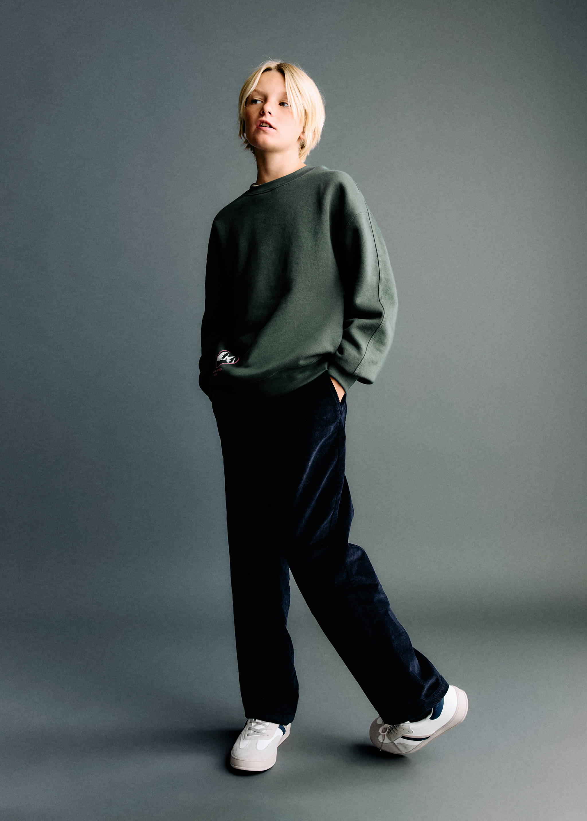 灯芯绒直筒裤 - null