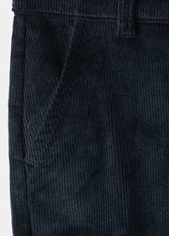 Corduroy straight trousers — Navy 6