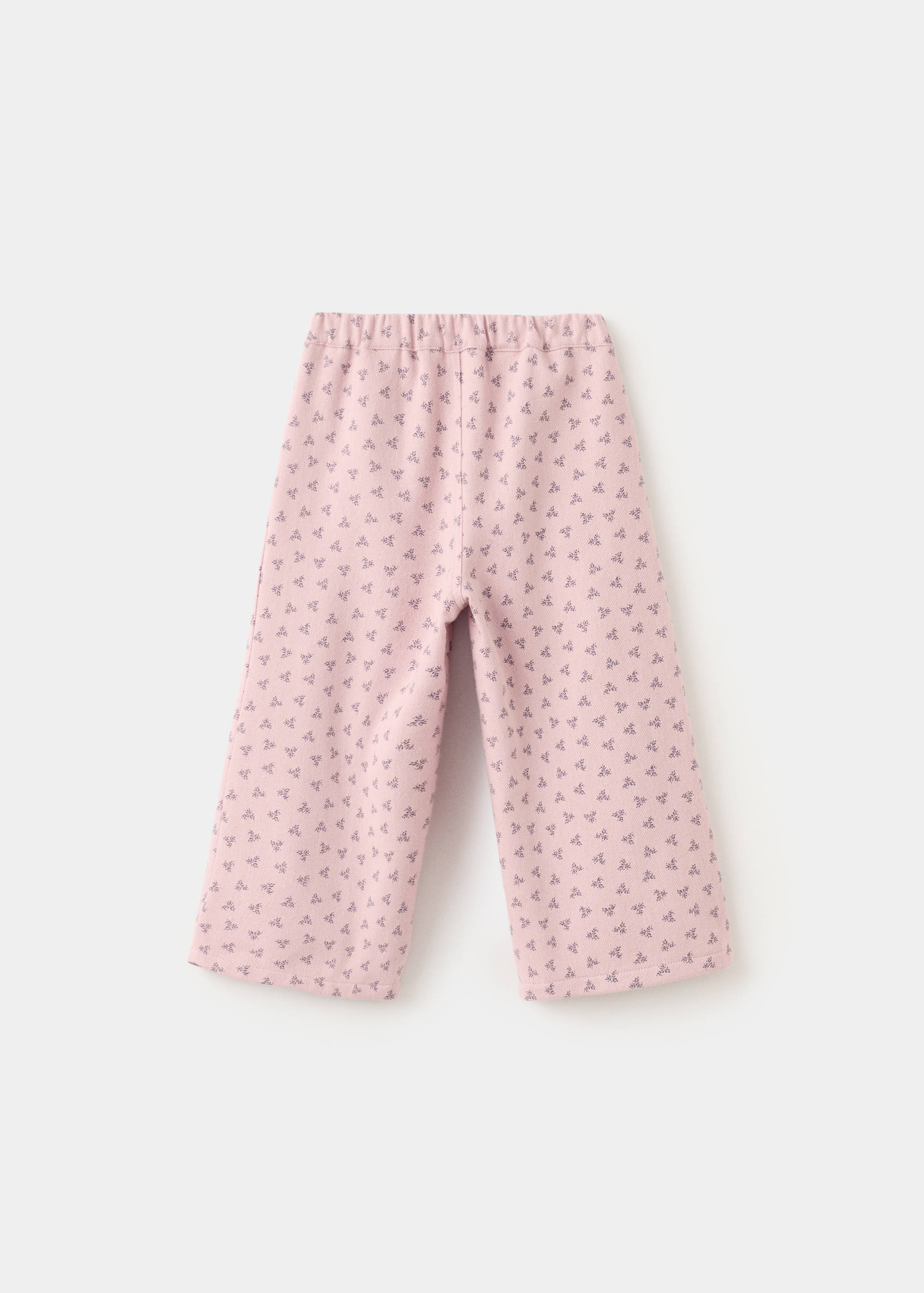 Pantalon droit à fleurs - Verso de l’article