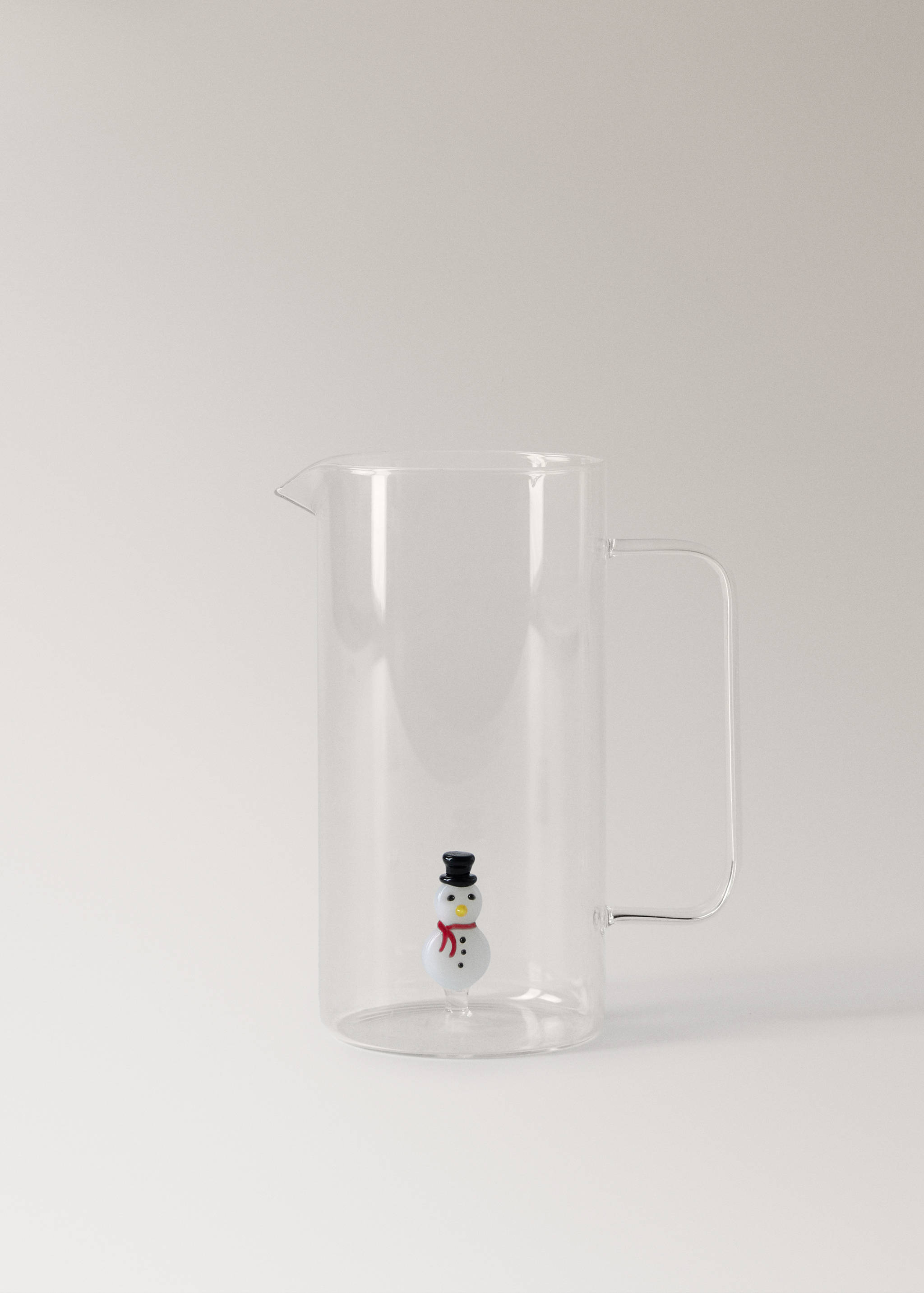 Glaskrug mit Schneemann-Motiv - Artikel ohne Model