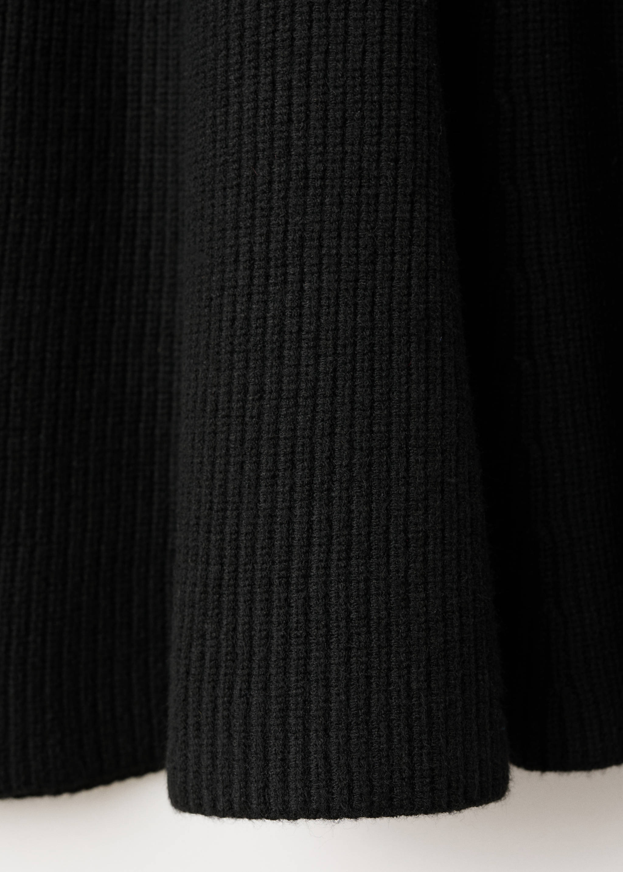 Ribbed knitted A-line dress - Details of the article 0