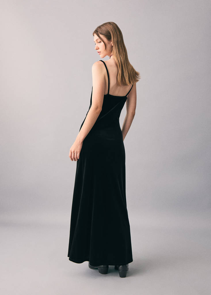 Long lace dress — Black