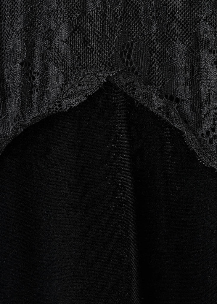 Long lace dress — Black