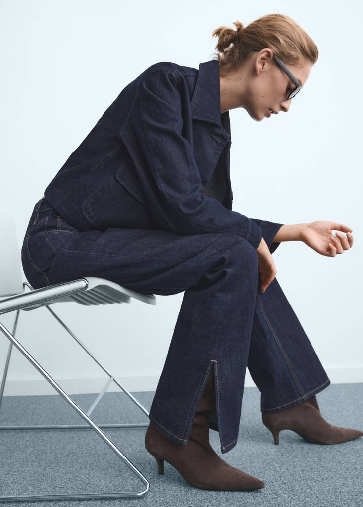 Straight-leg jeans with openings — Open Blue