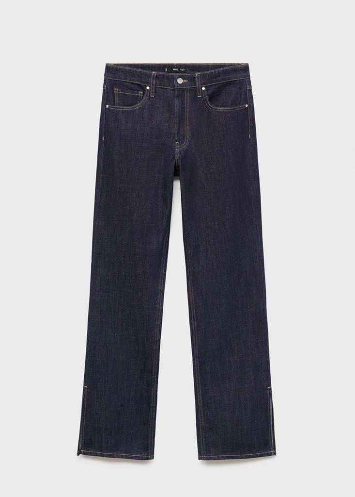 Straight-leg jeans with openings — Open Blue