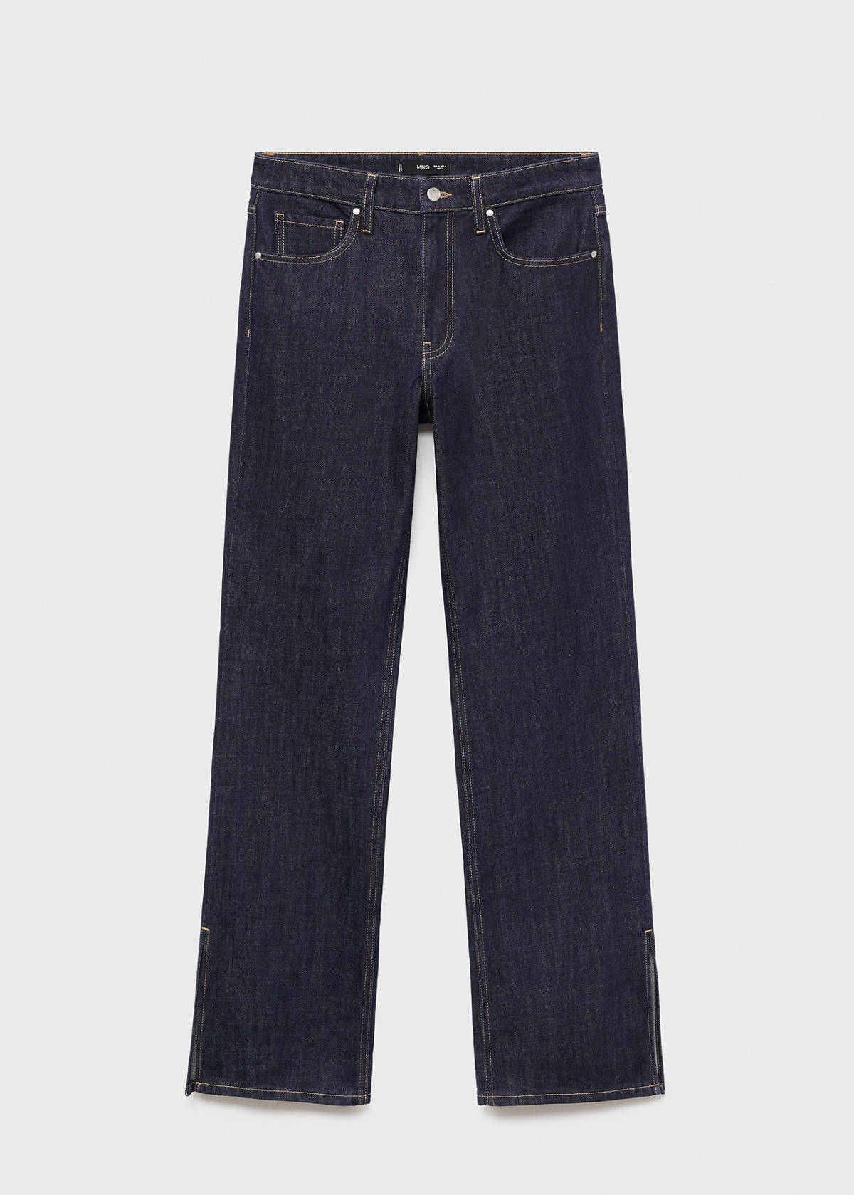Straight-leg jeans with openings — Open Blue