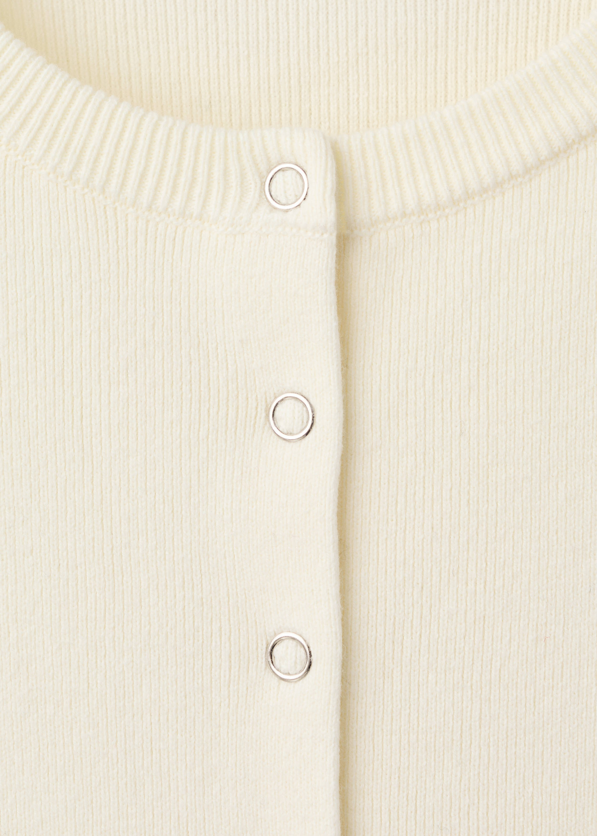 Ribbed knitted cardigan - Details of the article 8