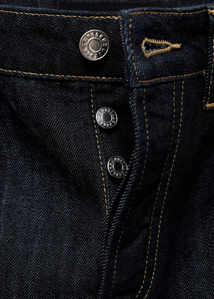 Wide leg jeans with buttons — Open Blue