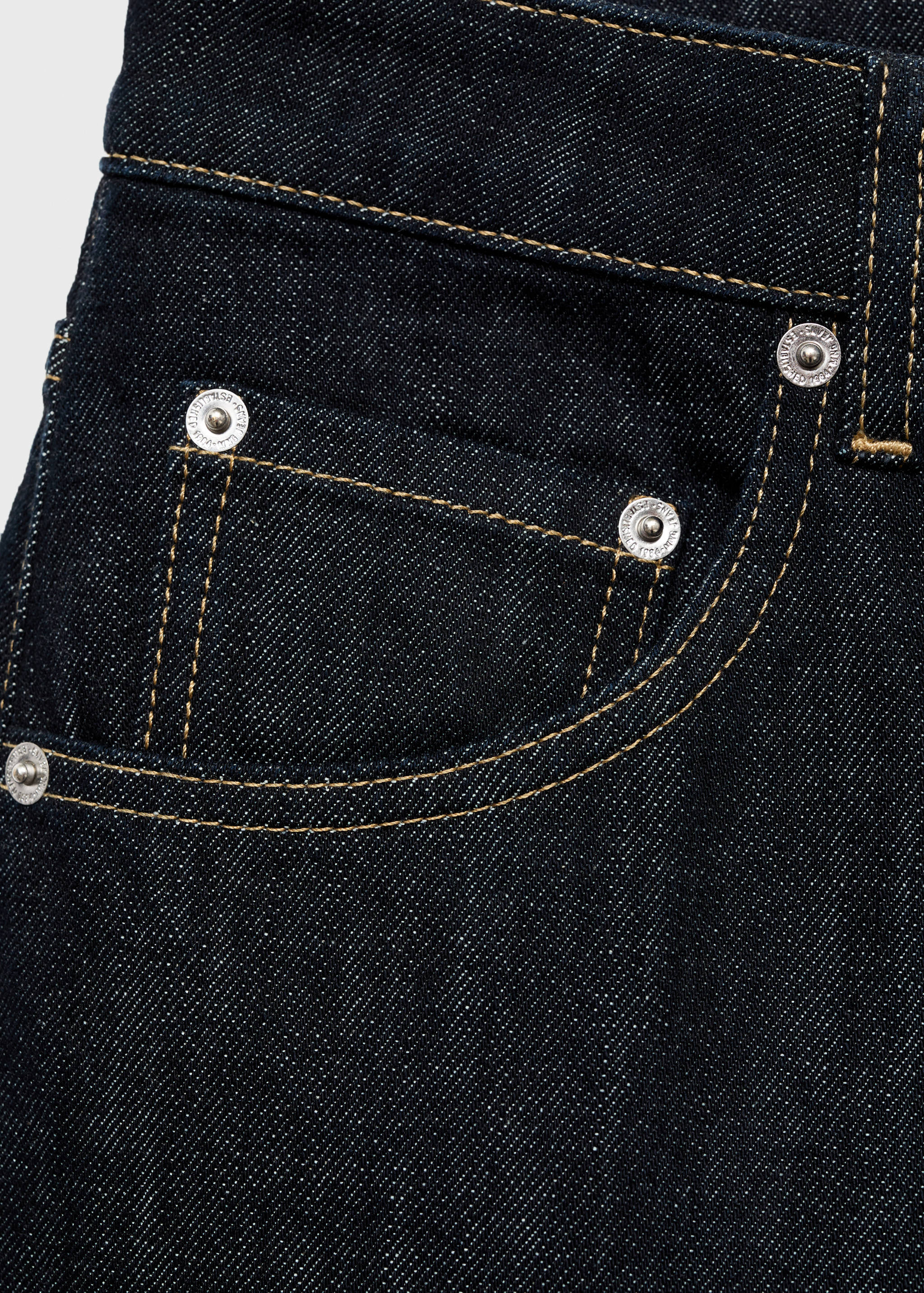 Wide leg jeans with buttons - Details of the article 0