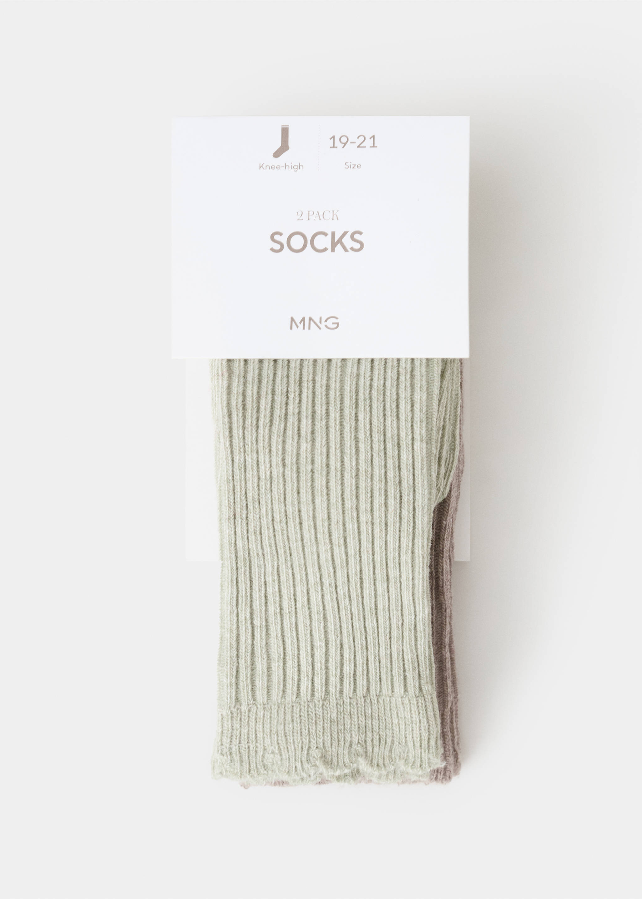 Pack 2 calcetines - Detalle del artículo 0, Verde pastel. Ref: 17077795-00.