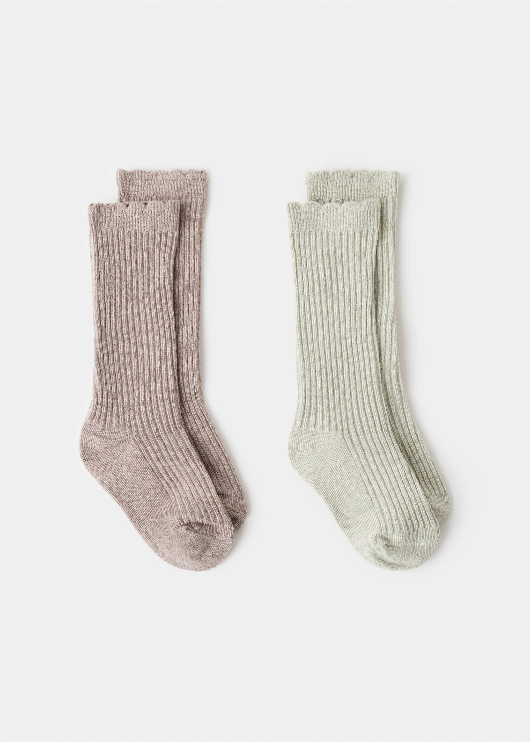 2 pack patterned socks - Article without model, Pastel Green. Ref: 17077795-00.