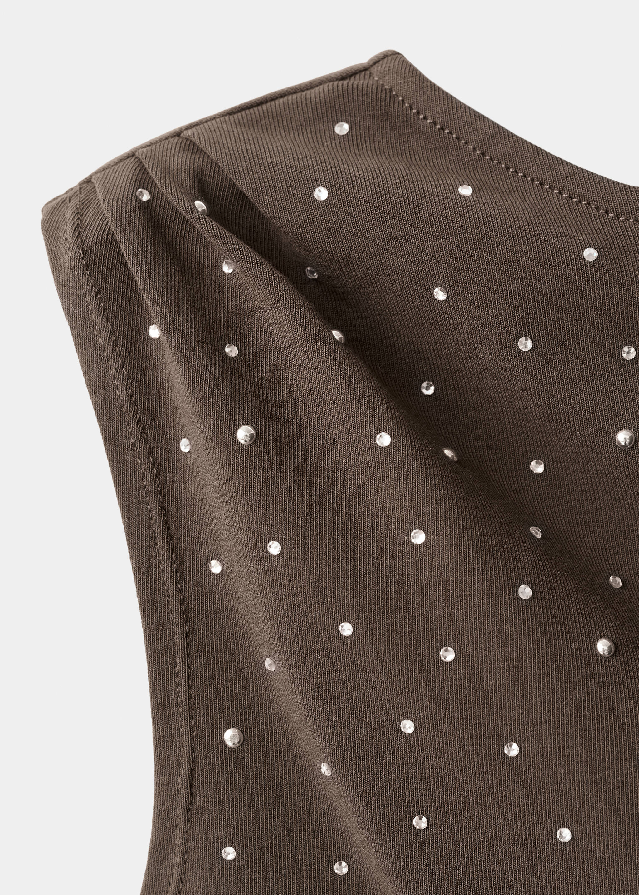 Asymmetrical top with rhinestones - Details of the article 8