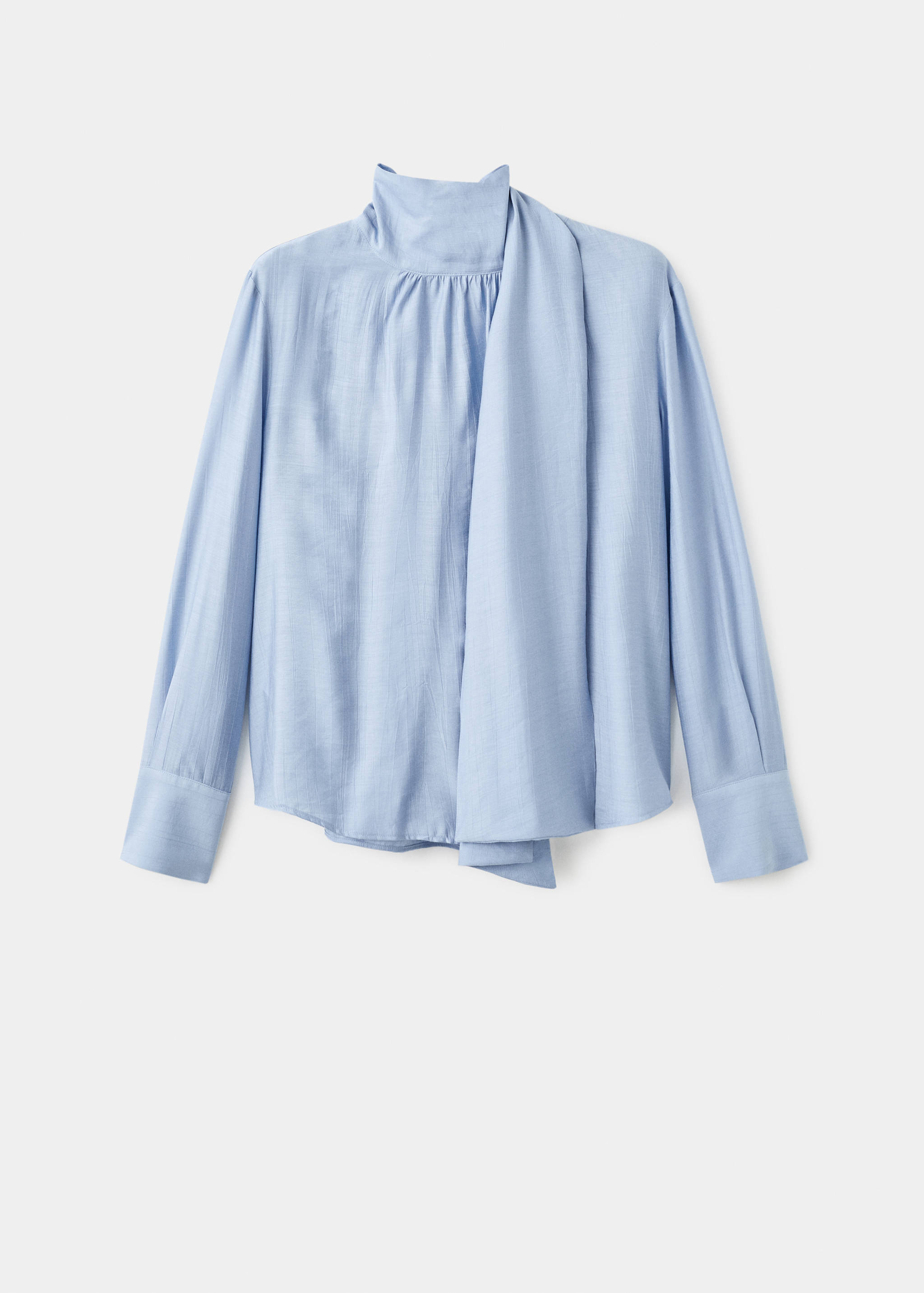 Textured blouse with foulard - Article without model