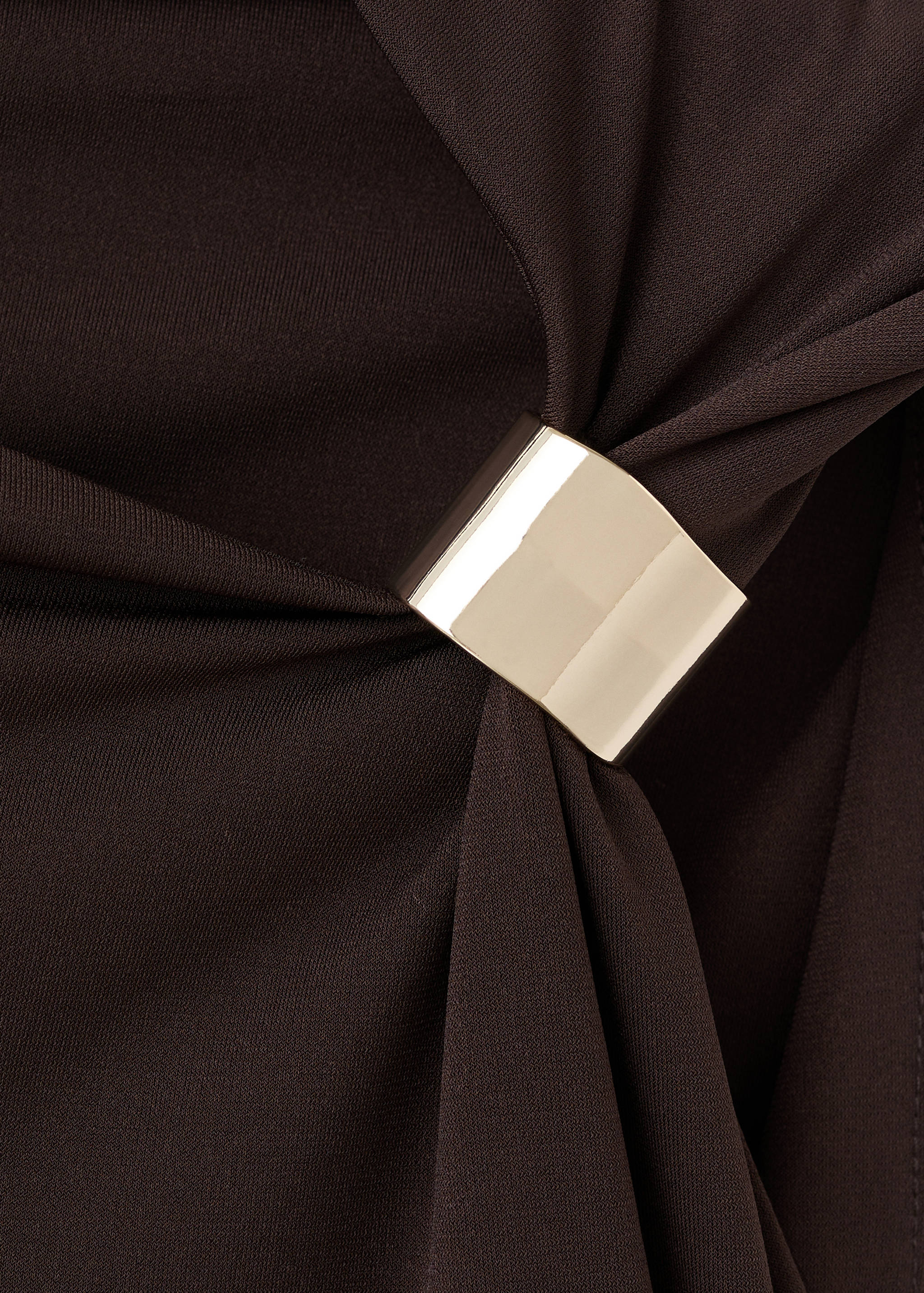 Fine-knit dress with metallic detail - Details of the article 8