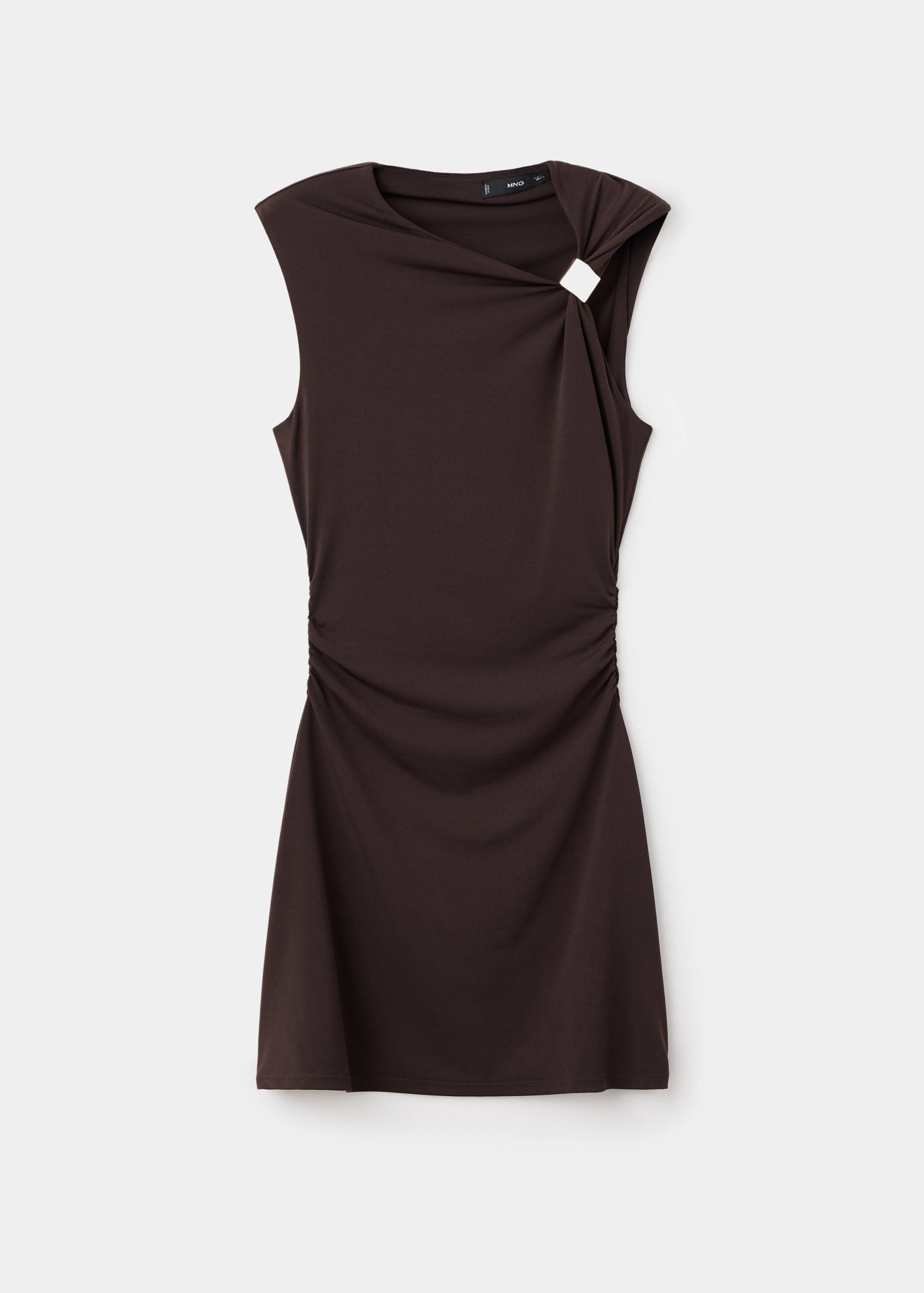 Fine-knit dress with metallic detail - Article without model