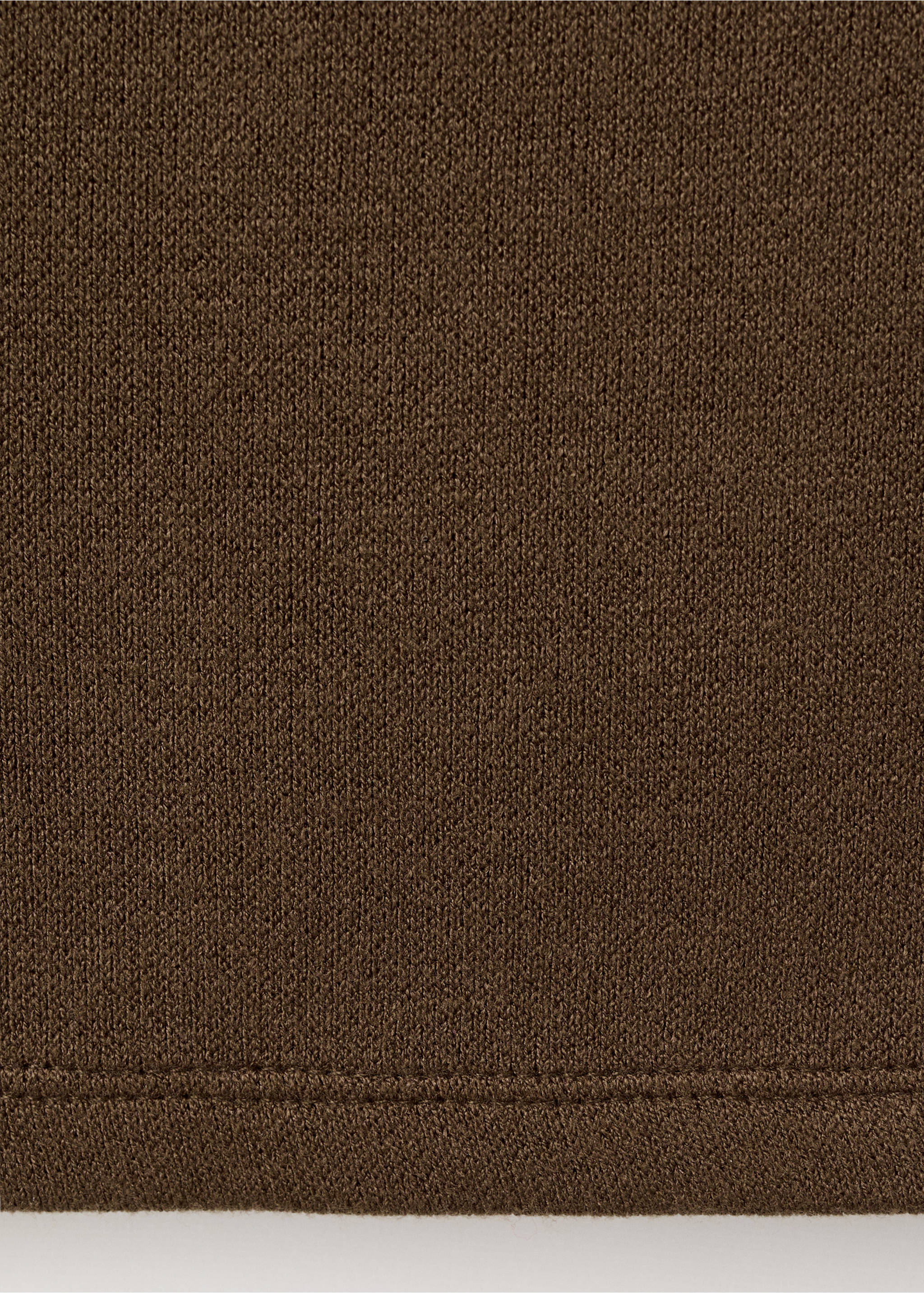 Draped neck top - Details of the article 0, Brown. Ref: 17077802-00.