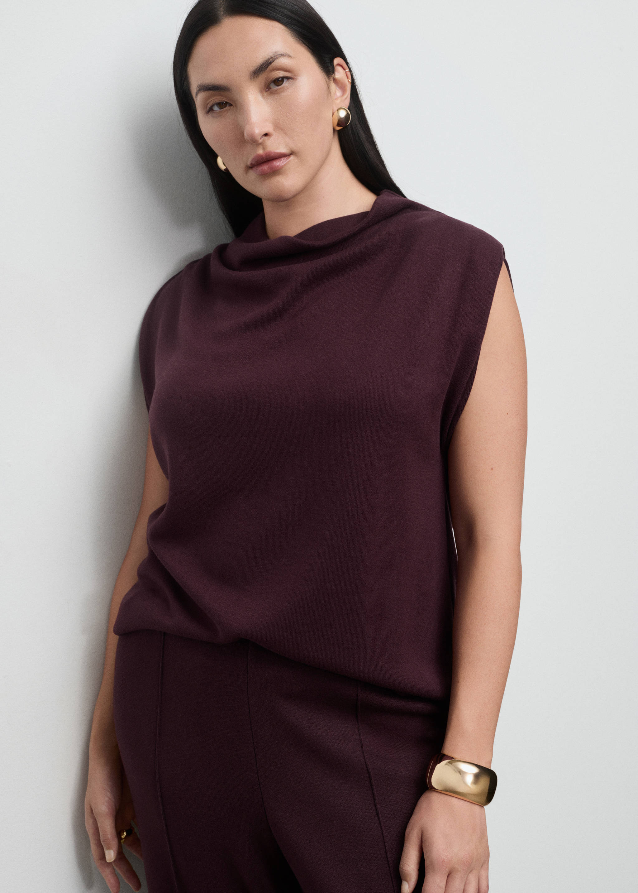 Draped neck top - Details of the article 5