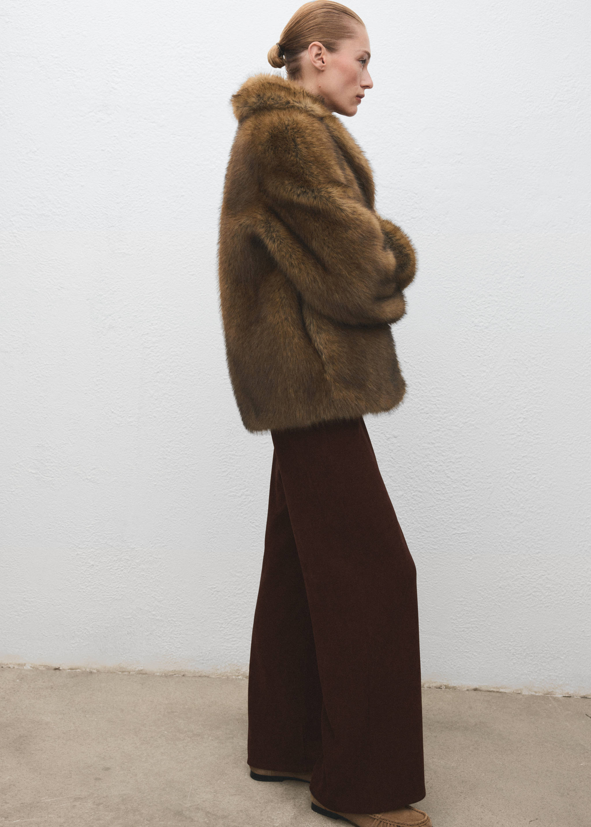 Corduroy pants with elastic waist - Details of the article 1