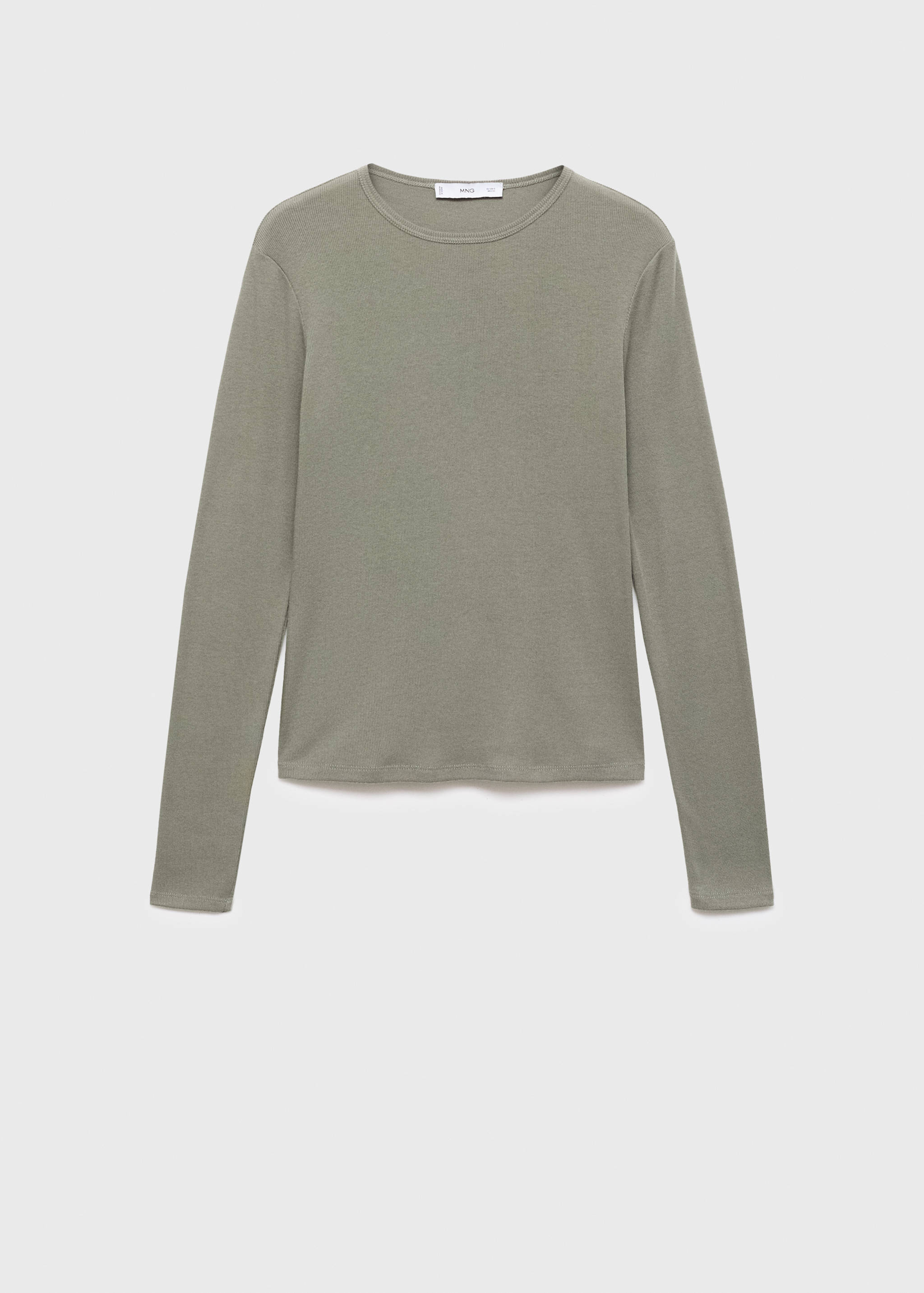 Ribbed long-sleeved t-shirt - Article without model