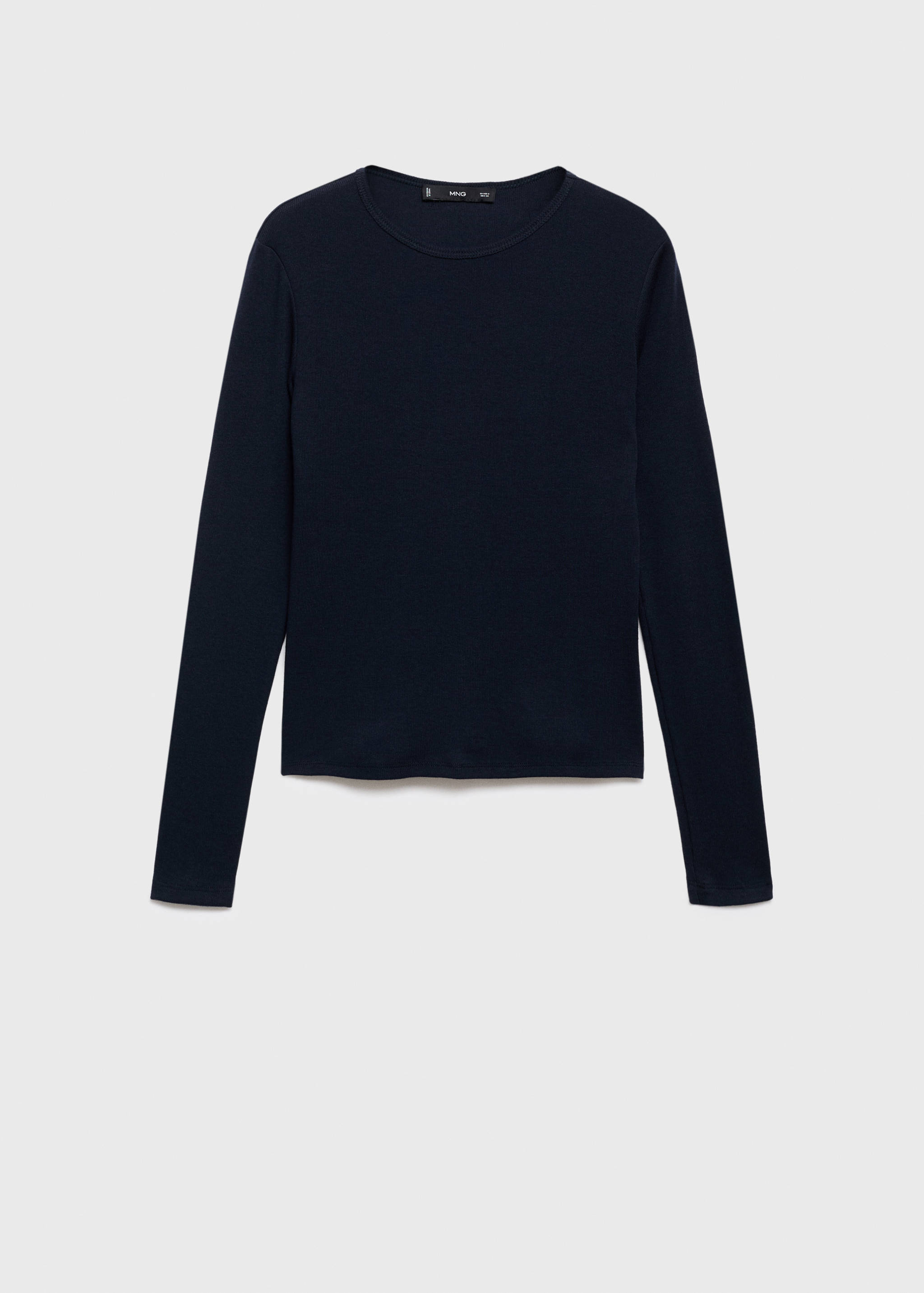 Ribbed long-sleeved t-shirt - Article without model