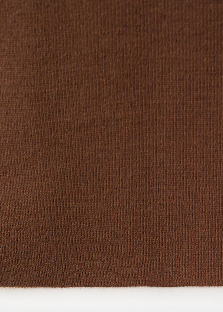 Knitted top with studs — Brown