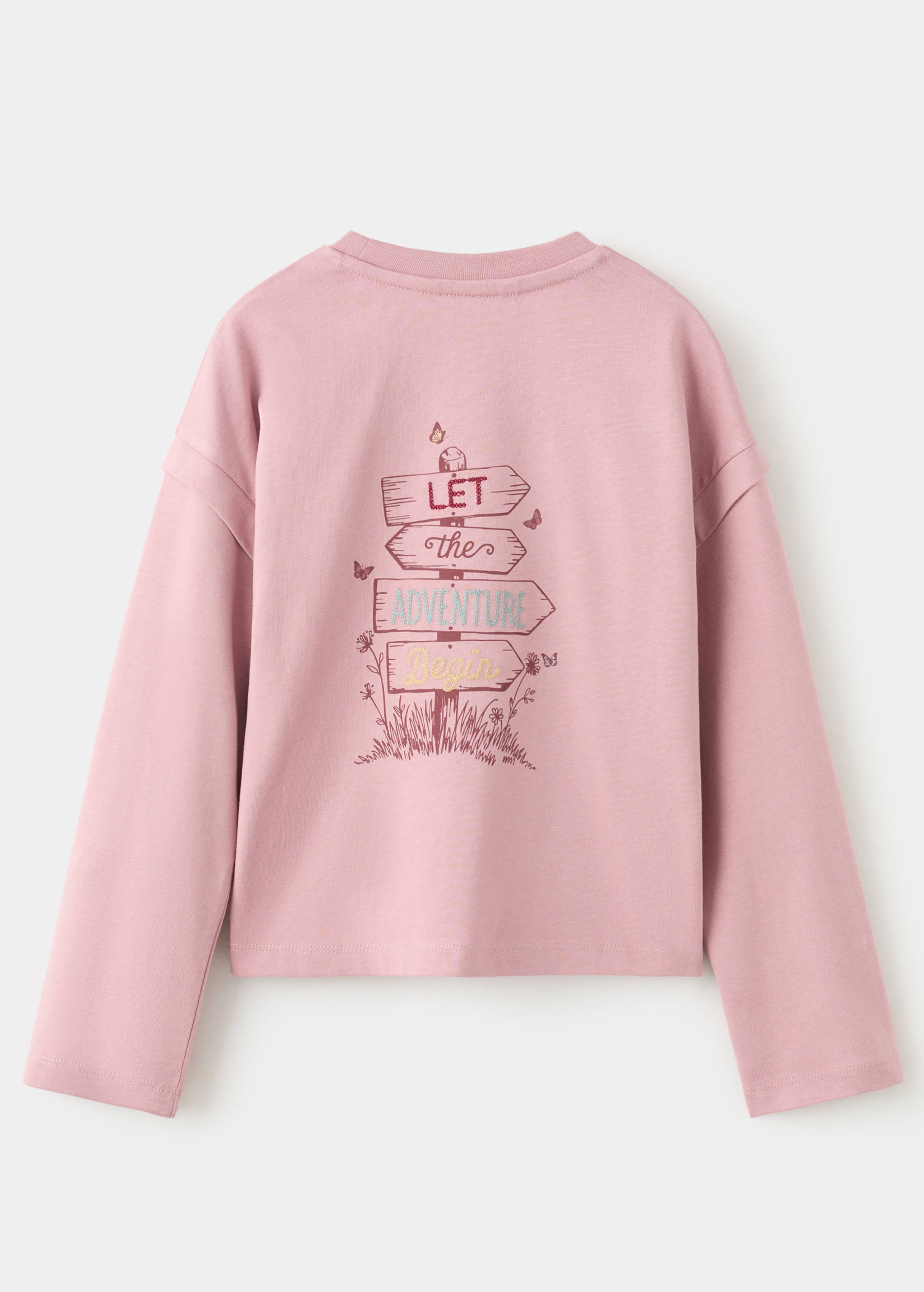 Hímzett mintás póló - A cikk hátulja