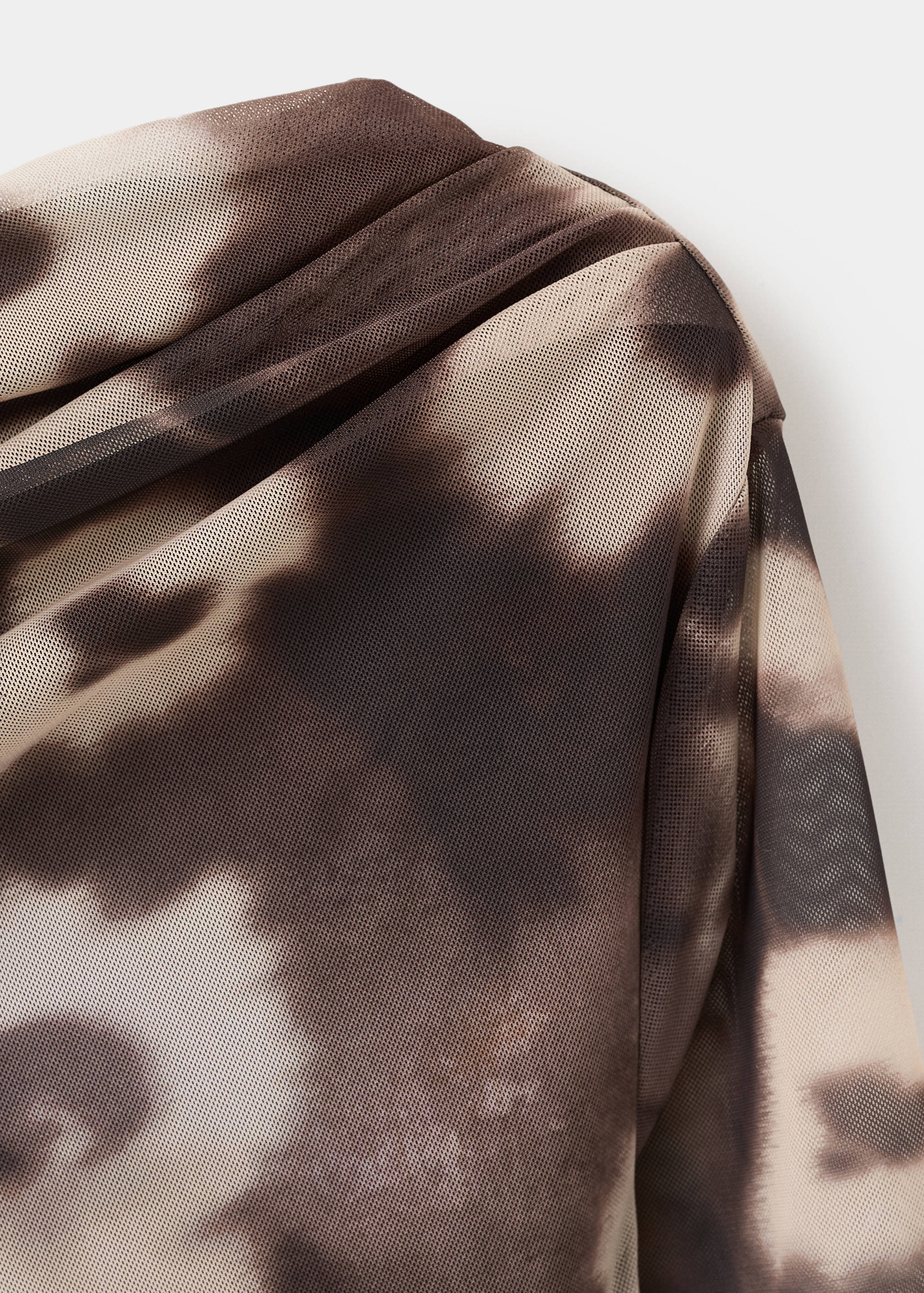 Asymmetrisches Kleid mit floralem Print - Detail des Artikels 8