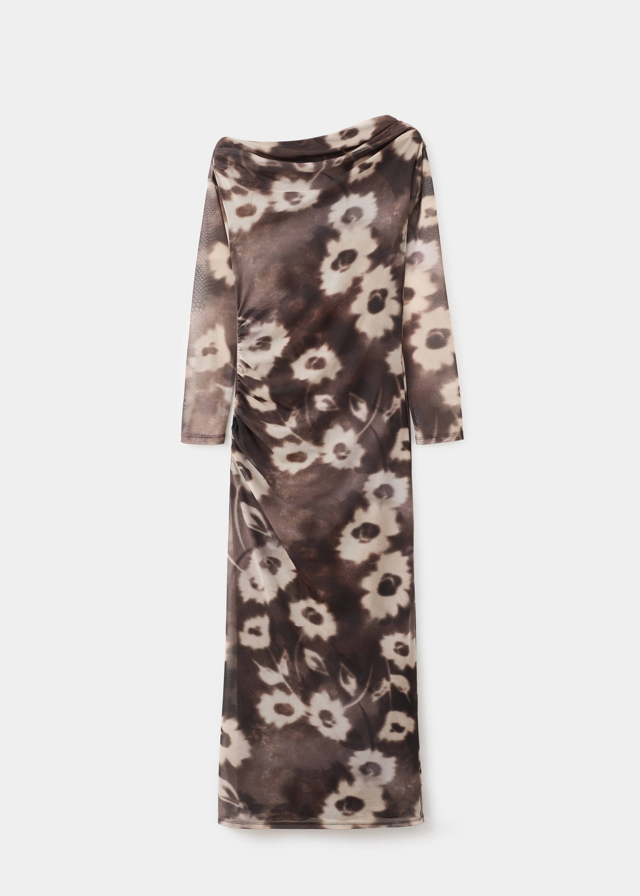 Asymmetrical floral-print dress - Article without model