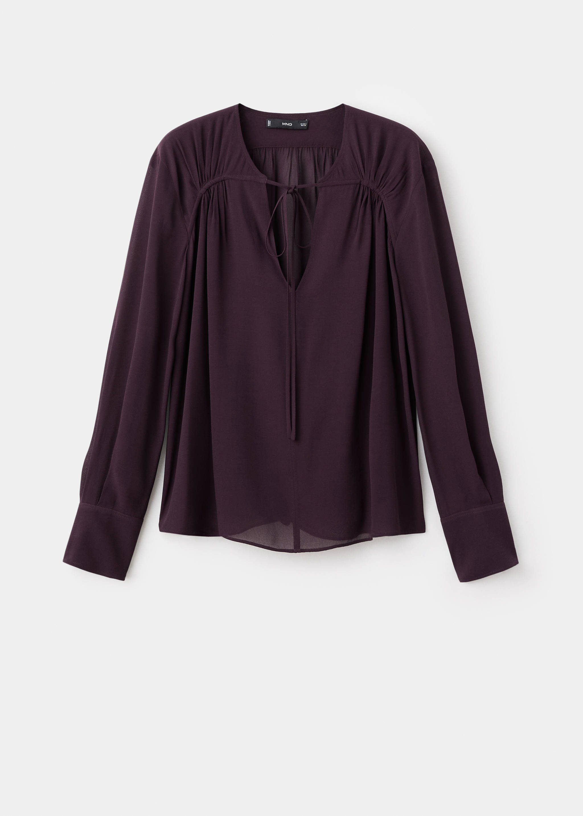 Chiffon blouse with bow neckline - Article without model