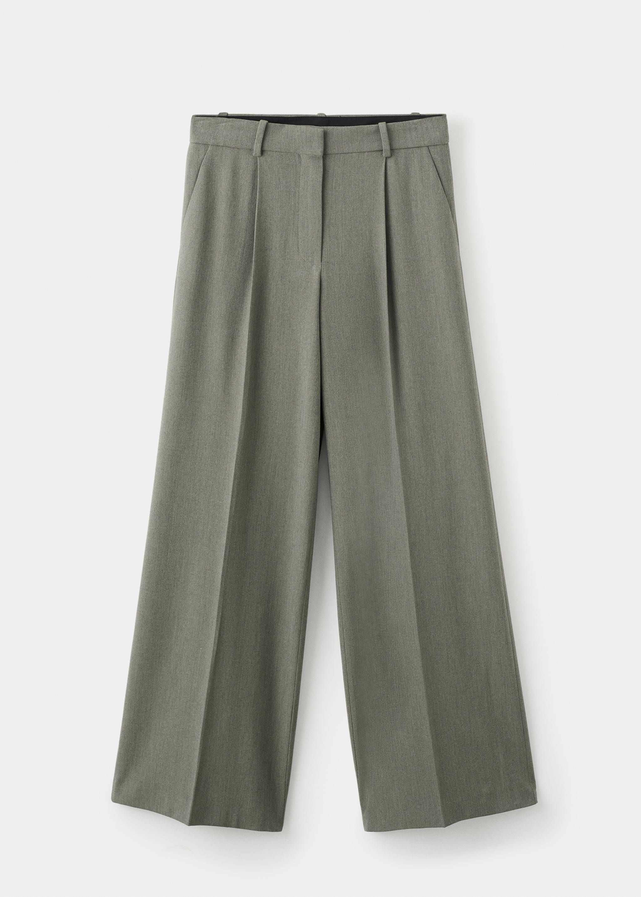 Pleated straight-leg suit trousers - Article without model