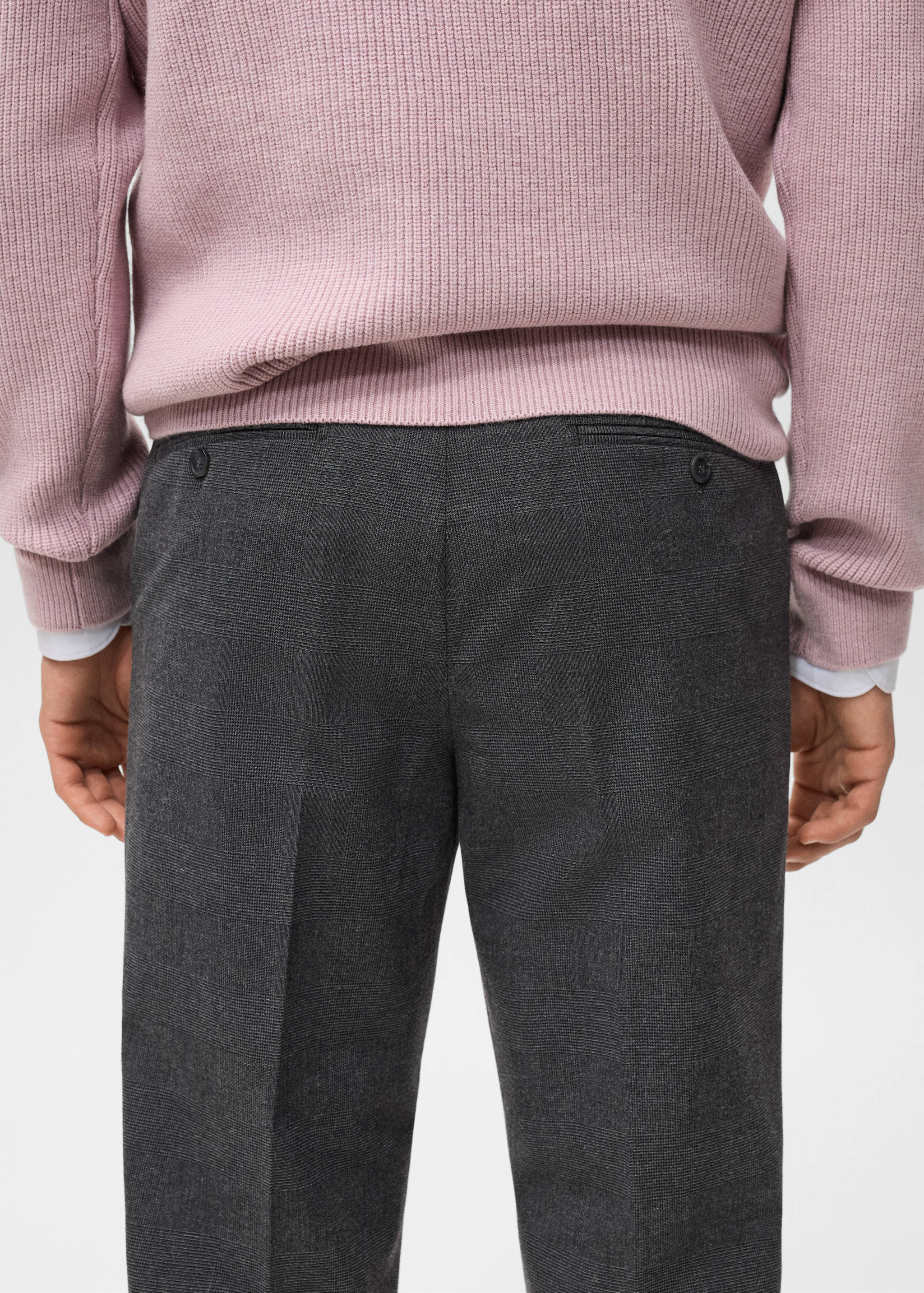Slim-fit flannel trousers - Details of the article 6
