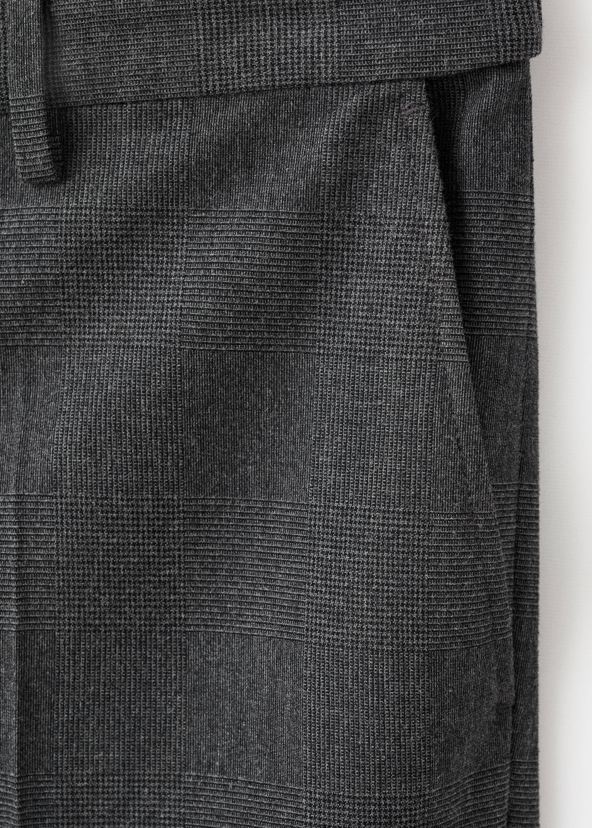Slim-fit flannel trousers - Details of the article 8