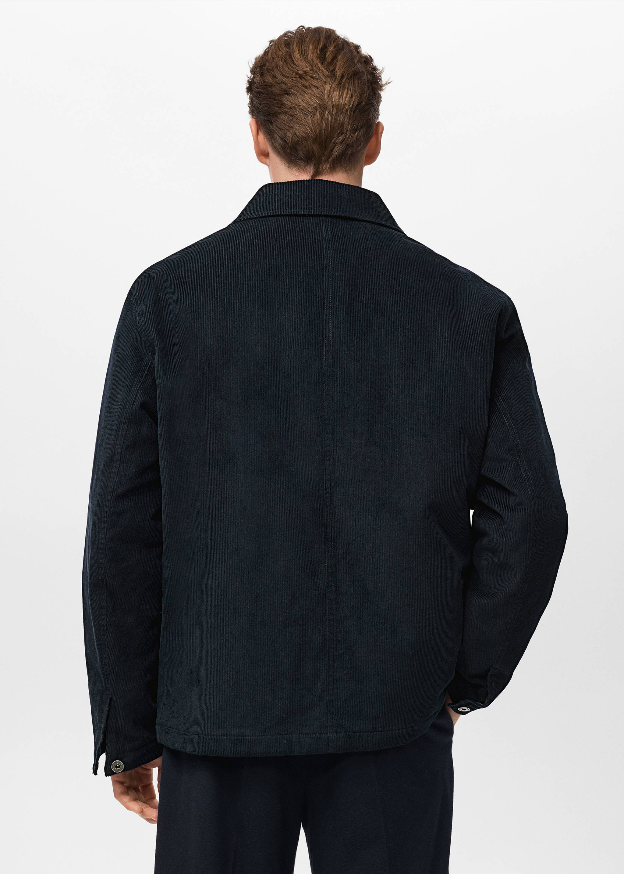 Corduroy jacket with pockets - Reverse of the article