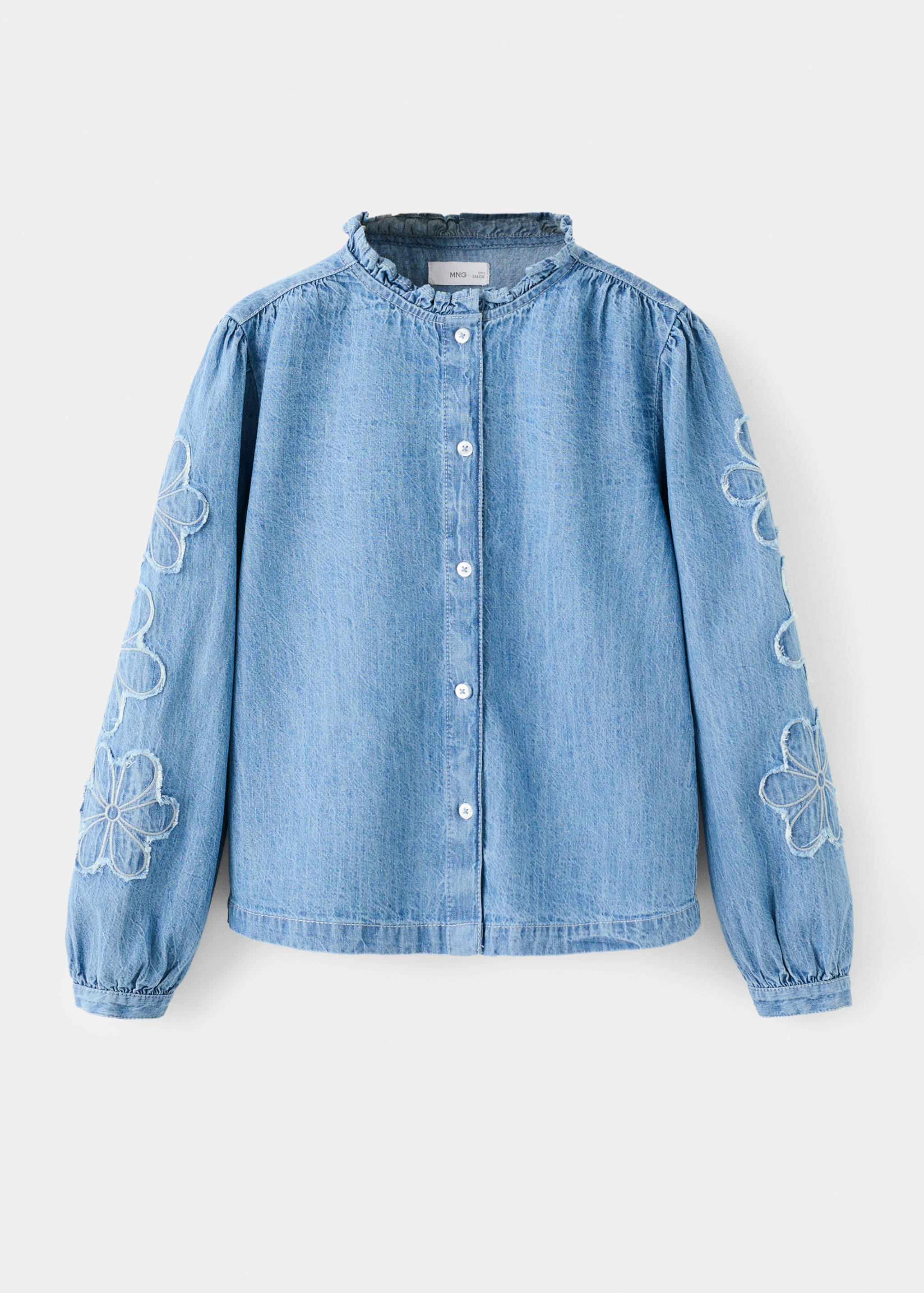 Blouse denim brodée - Article sans modèle