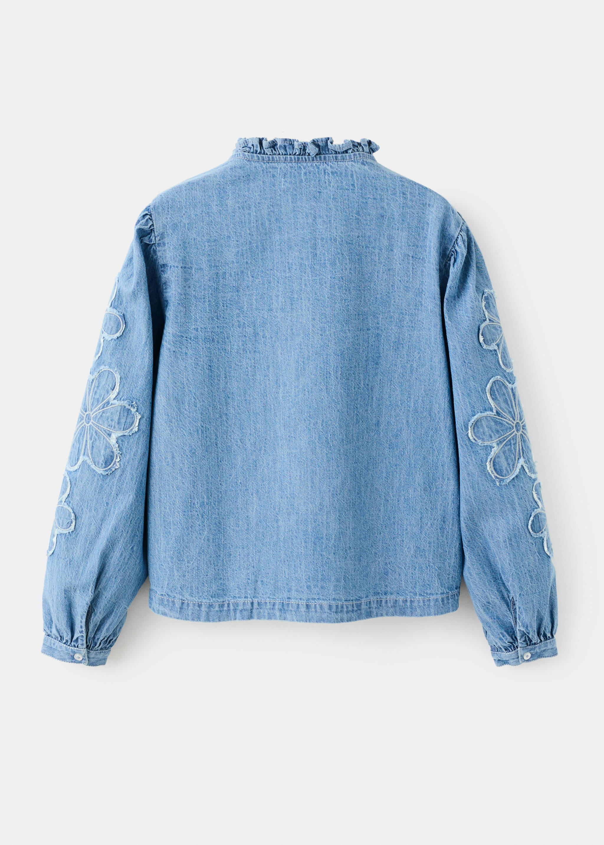 Blouse denim brodée - Verso de l’article