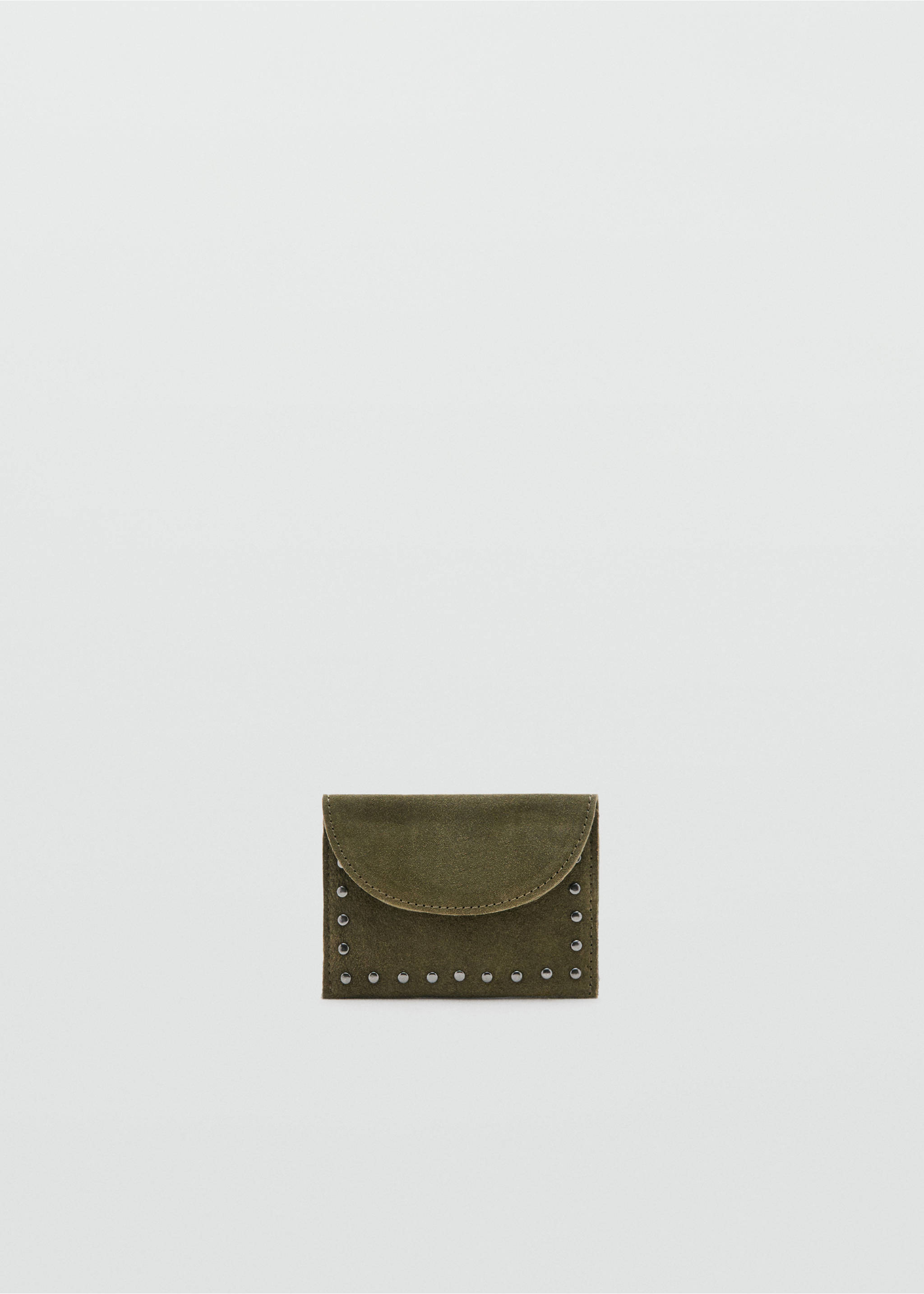 Studded leather purse - Article without model, Khaki. Ref: 17077891-00.