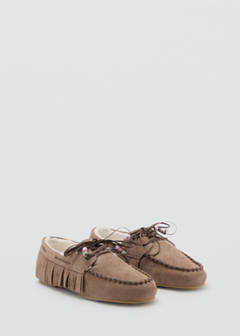 Shearling leather moccasins — Medium Brown 3