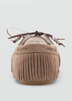 Shearling leather moccasins — Medium Brown 5