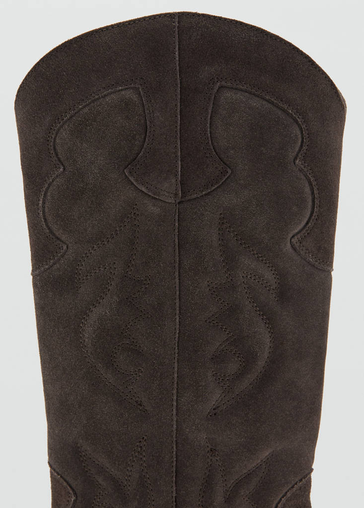 Leather high boots — Tobacco Brown