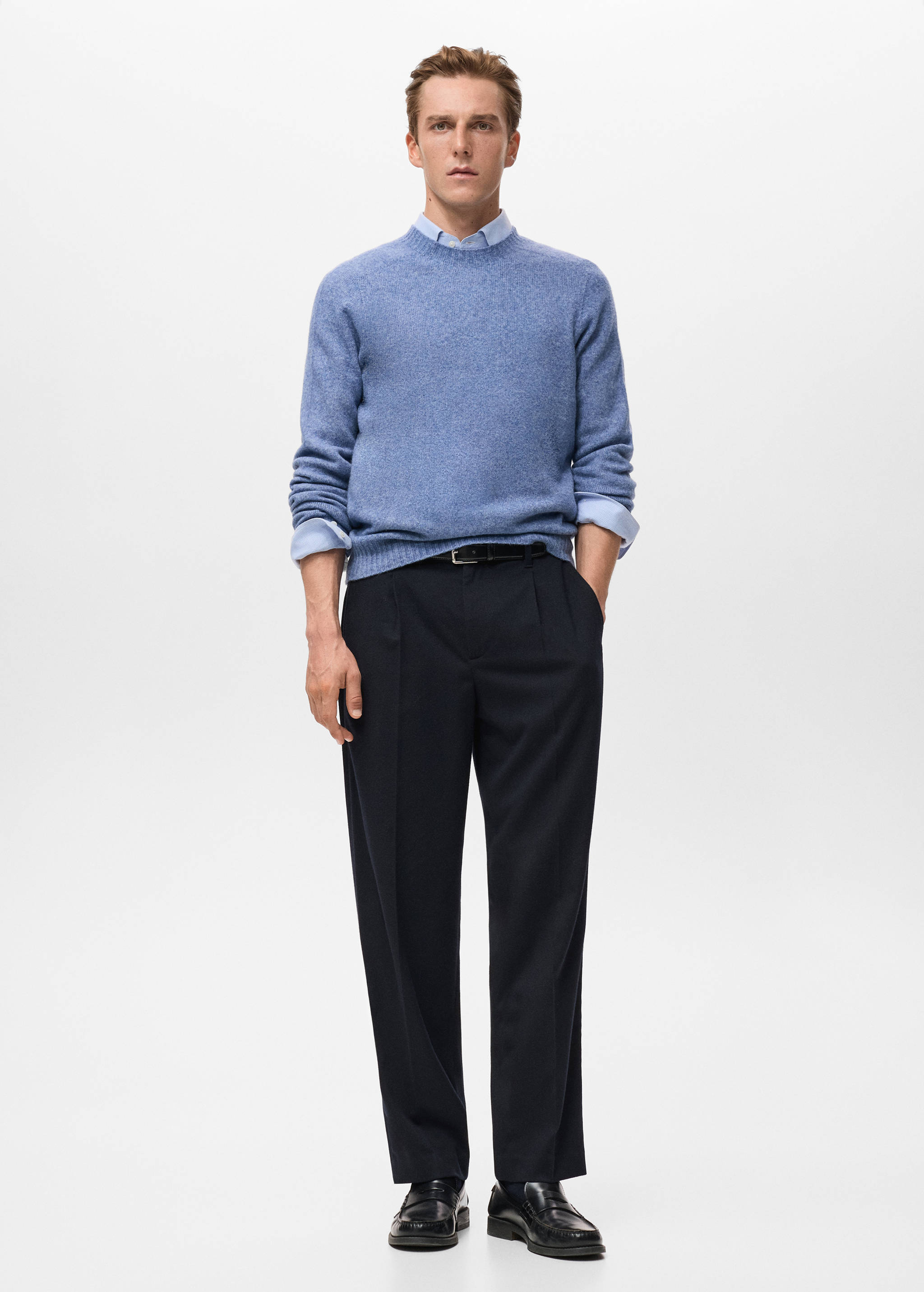 Jersey punto mezcla lana - Plano general