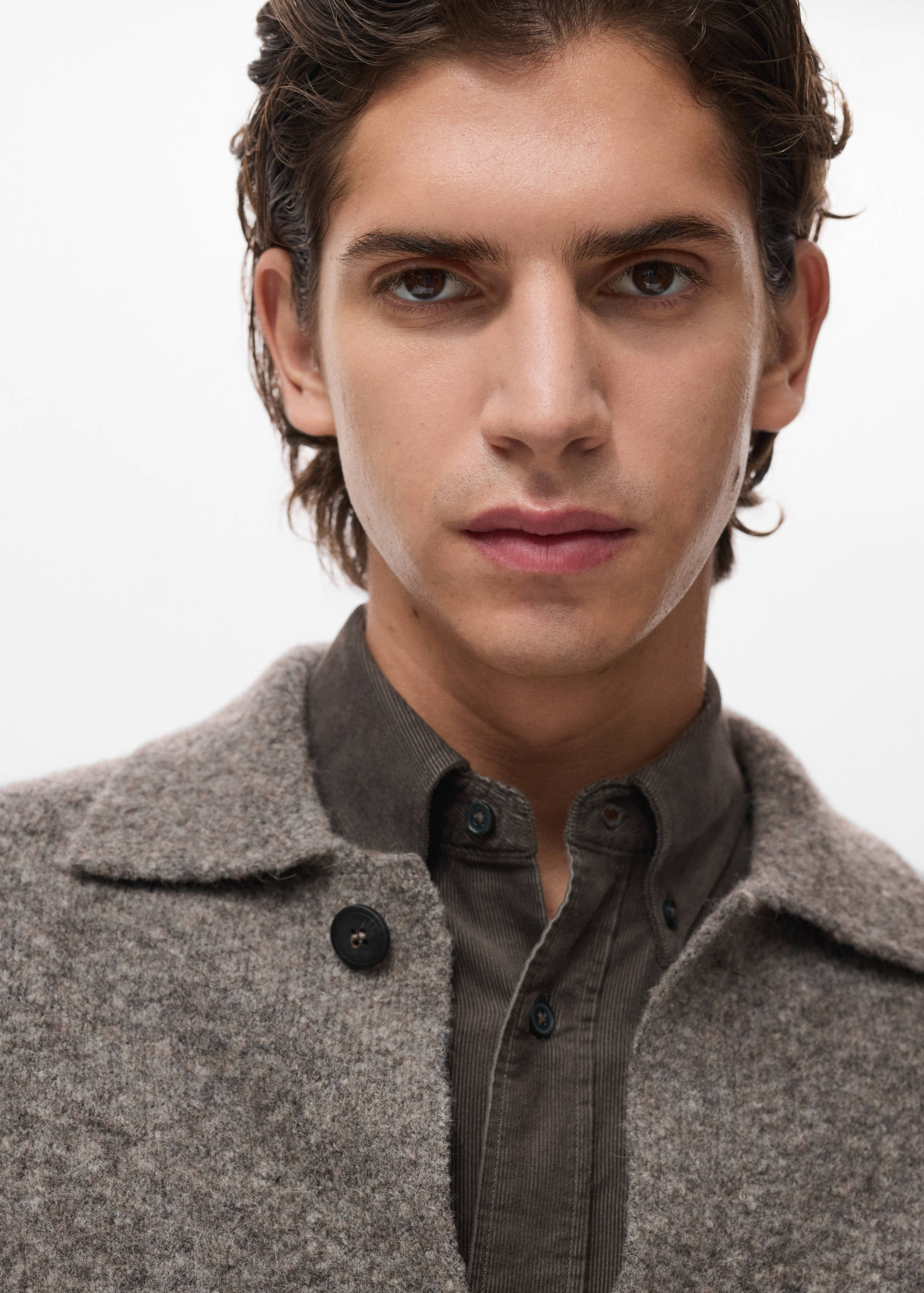 Stickad cardigan ullblandning - Detaljer om artikeln 1